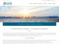 ecos-immobilien.de Webseite Vorschau