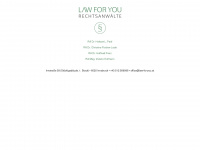 law-for-you.at Webseite Vorschau
