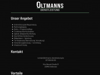 oltmanns-dienstleistung.de Webseite Vorschau