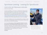 sportboot-leasing.de Webseite Vorschau