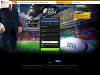 rugby-manager.com Webseite Vorschau