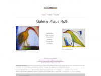 galerie-klaus-roth.de Webseite Vorschau
