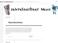sekretaerbaer.net Webseite Vorschau