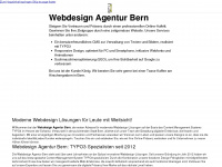 webdesign-agentur-bern.ch Webseite Vorschau