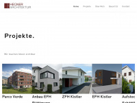 hegner-architektur.ch Webseite Vorschau