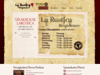 steakhouse-larustica.de Webseite Vorschau