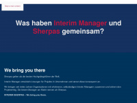 interim-sherpas.com Webseite Vorschau