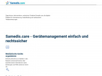 samedis.care Webseite Vorschau