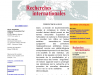 Recherches-internationales.fr