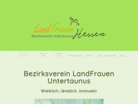 landfrauen-bezirk-untertaunus.de Webseite Vorschau