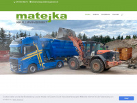 matejka-abfallmanagement.de Webseite Vorschau