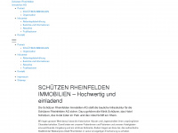 schuetzen-immobilien.ch Webseite Vorschau