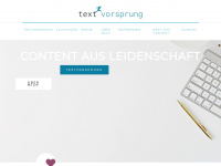 textvorsprung.de Webseite Vorschau