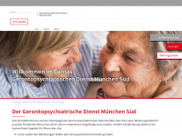 gerontopsychiatrischer-dienst-caritas-muenchen-sued.de Webseite Vorschau