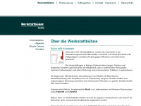 werkstatt-buehne.de Webseite Vorschau