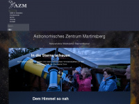 azm-sternwarte-orion.at Webseite Vorschau