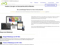 infinity-webdesign.ch Webseite Vorschau