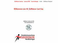 kyffhaeuser-laufcup.de Webseite Vorschau