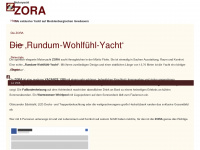 yacht-zora.de Webseite Vorschau