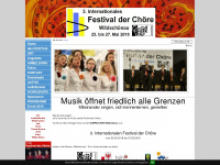 chor-festival.info Webseite Vorschau