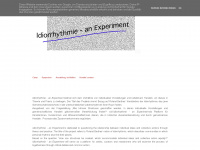 idiorrhythmie-experiment.blogspot.com Webseite Vorschau
