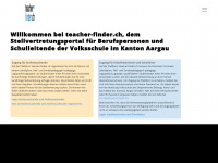 teacher-finder.ch Webseite Vorschau