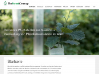 theforestcleanup.de Webseite Vorschau