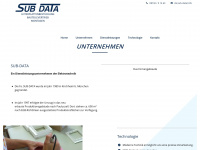 sub-data.de Webseite Vorschau