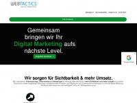 webtactics.ch Webseite Vorschau
