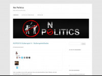 no-politics.net Webseite Vorschau