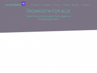 allsounder.com Webseite Vorschau