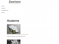 zweihorn-akademie.at Webseite Vorschau