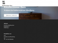 kuenstlerzimmer-gera.org Webseite Vorschau