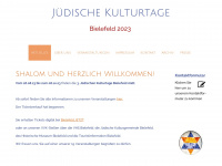 juedische-kulturtage-bielefeld.de Webseite Vorschau