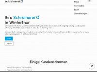 schreinerei-q.ch Webseite Vorschau