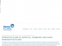 hanse-klima.de Webseite Vorschau