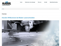 laserschneiden-mader.de Webseite Vorschau