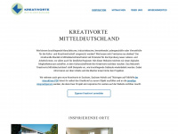 kreativorte-mitteldeutschland.de Webseite Vorschau