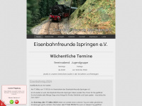 eisenbahnfreunde-ispringen.de Webseite Vorschau