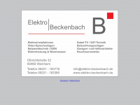elektro-beckenbach.de Webseite Vorschau