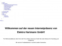 elektro-hartmann-gmbh.de Webseite Vorschau