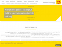 elektro-innung-freiburg.de Webseite Vorschau