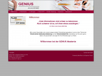 genius-akademie.de Webseite Vorschau