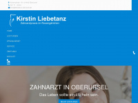 liebetanz-zahnarzt.de Webseite Vorschau
