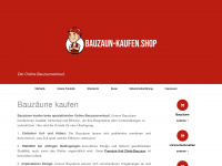 bauzaun-kaufen.shop Webseite Vorschau