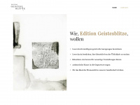 edition-geistesblitze.de Webseite Vorschau
