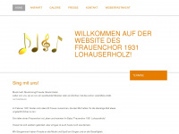 frauenchor-lohauserholz1.jimdo.com Webseite Vorschau