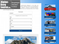 alpine-bergtouren.de Webseite Vorschau