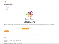 kreativeria.com Webseite Vorschau