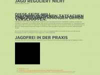 jagdreguliertnicht.ch Webseite Vorschau